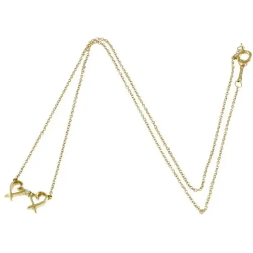 Pre-owned Gold necklaces , female, Sizes: ONE SIZE - Tiffany & Co. Pre-owned - Modalova