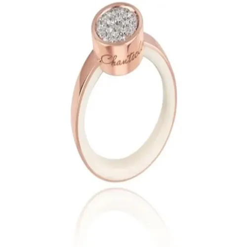Rose Gold Diamond Ring , female, Sizes: 53 MM, 55 MM - Chantecler - Modalova