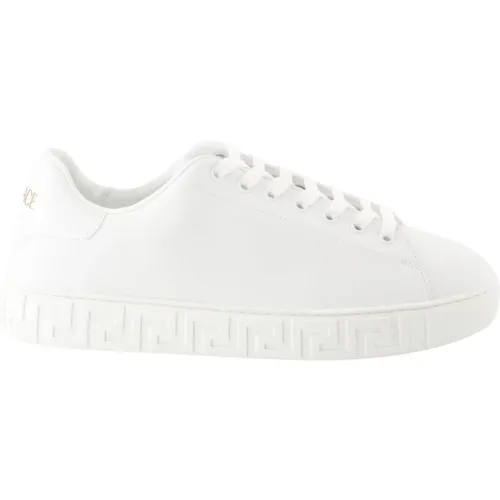 Greca Lace-up Sneakers , male, Sizes: 7 UK, 10 UK, 8 UK, 7 1/2 UK - Versace - Modalova