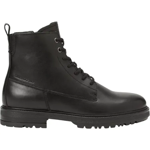 Men`s Leather Ankle Boots , male, Sizes: 10 UK - Marc O'Polo - Modalova