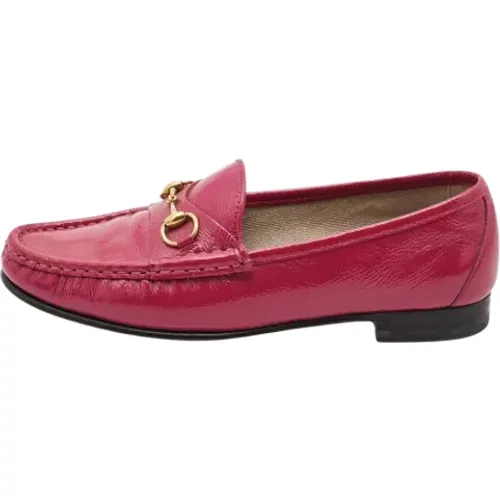 Pre-owned Leather flats , female, Sizes: 4 UK - Gucci Vintage - Modalova