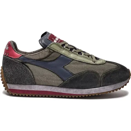 Vintage Running Sneakers Stone Washed , male, Sizes: 8 UK - Diadora - Modalova