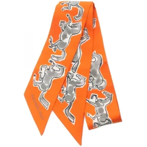 Pre-owned Silk scarves , female, Sizes: ONE SIZE - Hermès Vintage - Modalova