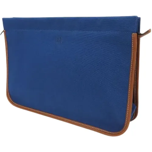 Pre-owned Canvas clutches , female, Sizes: ONE SIZE - Hermès Vintage - Modalova