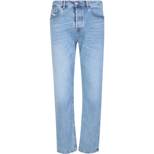Blaue Tapered Leg Jeans , Herren, Größe: W31 - Diesel - Modalova
