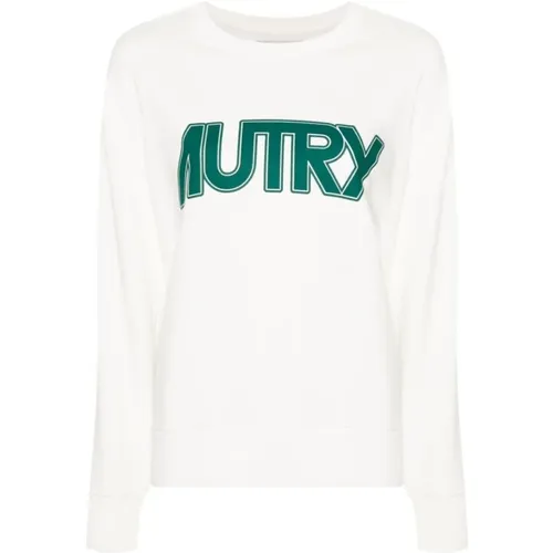 Weiße Sweatshirt , Damen, Größe: XS - Autry - Modalova
