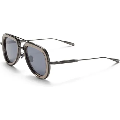 Crystal Black Aviator Sunglasses , female, Sizes: ONE SIZE - Valentino - Modalova