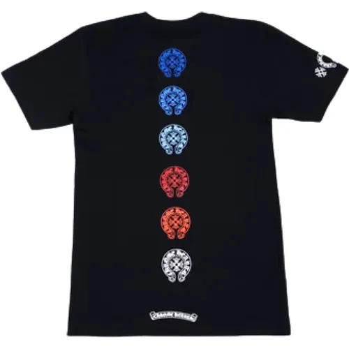 Multicolor Horse Shoe T-shirt , male, Sizes: M - Chrome Hearts - Modalova