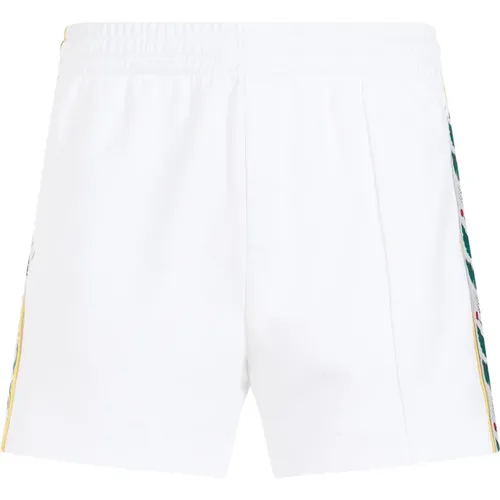 Weiße Laurel Track Polyester Shorts , Herren, Größe: L - Casablanca - Modalova