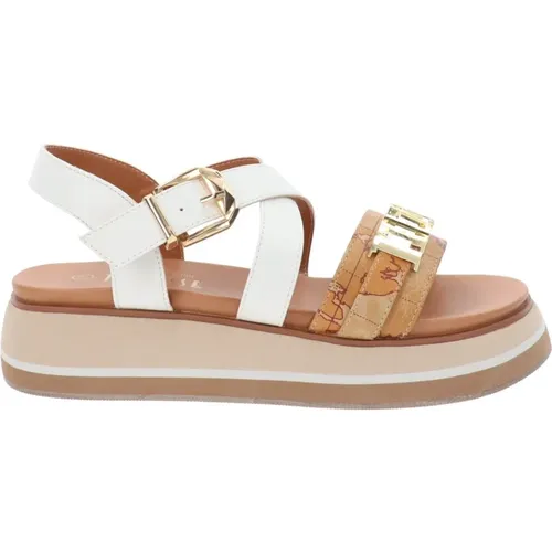 Italienischer Stil Kunstleder Sandalen , Damen, Größe: 38 EU - Alviero Martini 1a Classe - Modalova