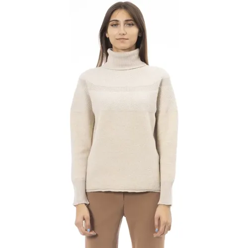 Dolcevita Langarm Pullover , Damen, Größe: L - Alpha Studio - Modalova