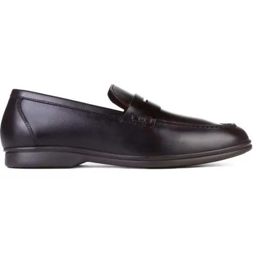 Braune Leder Cross Moka Schuhe , Herren, Größe: 42 1/2 EU - Berwich - Modalova