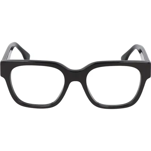 Eckige Acetatbrille , unisex, Größe: 53 MM - Fendi - Modalova