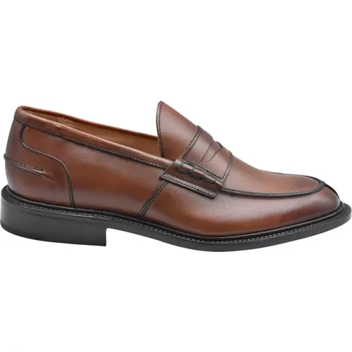 Chestnut Laced Shoes for Men , male, Sizes: 7 UK, 7 1/2 UK, 6 UK - Tricker's - Modalova