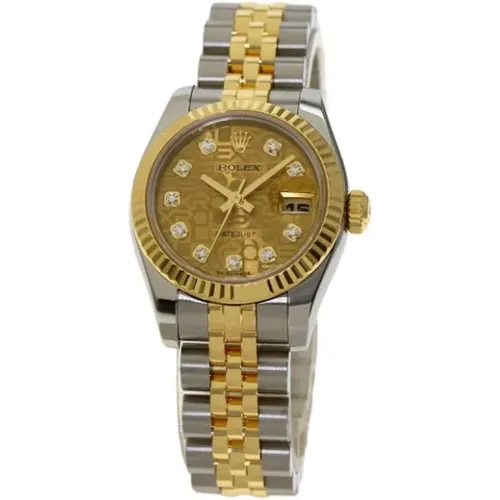 Pre-owned Gold Metal Rolex Watch , female, Sizes: ONE SIZE - Rolex Vintage - Modalova