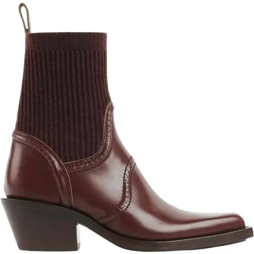 Western Style Heeled Boots , female, Sizes: 6 UK - Chloé - Modalova