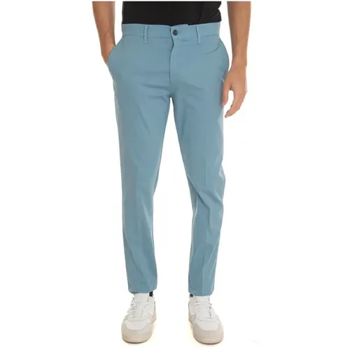 Gestreifte Chino Hose mit Aufgerolltem Saum , Herren, Größe: 3XL - Harmont & Blaine - Modalova