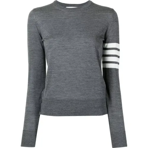 Relaxed Fit Pullover in Fine Merino Wool , female, Sizes: 3XS, XS - Thom Browne - Modalova