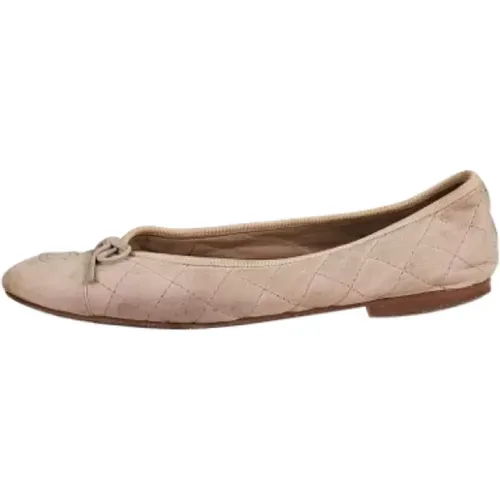 Pre-owned Leather flats , female, Sizes: 4 1/2 UK - Chanel Vintage - Modalova