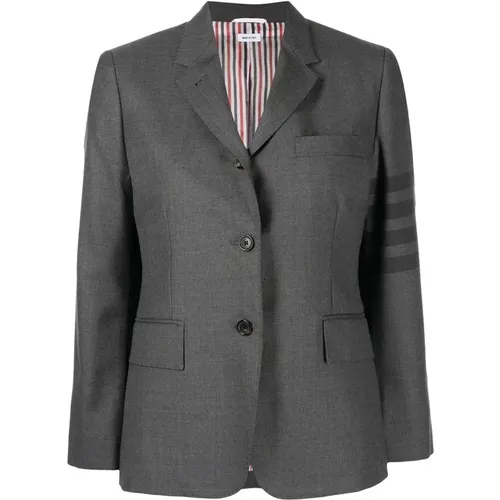 Classic Blazer with Striped Detail , female, Sizes: S - Thom Browne - Modalova