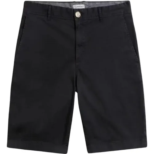 Cotton Men`s Bermuda Shorts with Pockets , male, Sizes: W31, W30 - Woolrich - Modalova