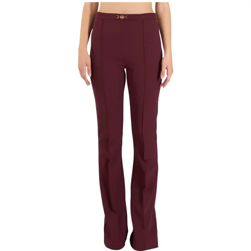 Weite Stretch-Crepe-Hose , Damen, Größe: L - Elisabetta Franchi - Modalova