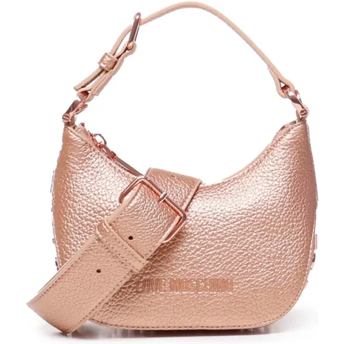 Laminated Leather Bag , female, Sizes: ONE SIZE - Love Moschino - Modalova