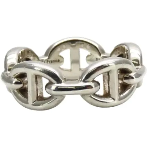 Pre-owned Metal rings , female, Sizes: ONE SIZE - Hermès Vintage - Modalova