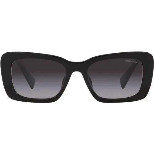 Fashion-Forward Cat-Eye Sunglasses , female, Sizes: 53 MM - Miu Miu - Modalova