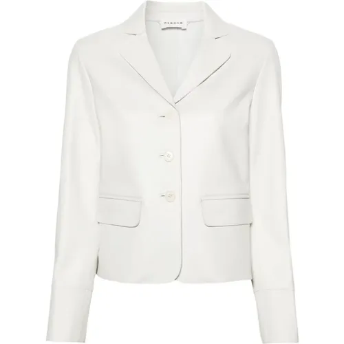 Lambskin Jacket with Dart Detailing , female, Sizes: L, S - P.a.r.o.s.h. - Modalova