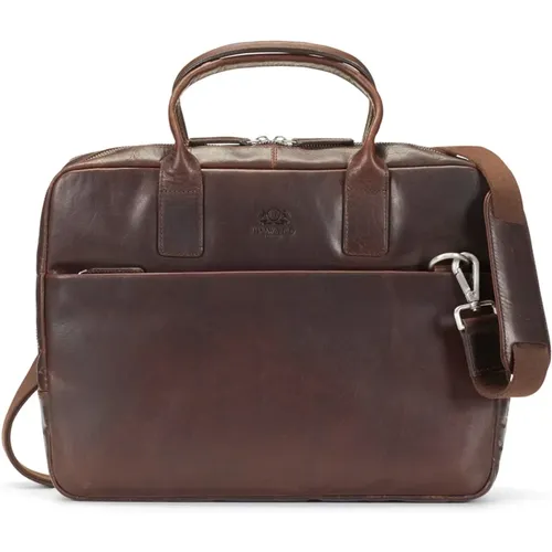 Laptop Bag Stanley , male, Sizes: ONE SIZE - Howard London - Modalova