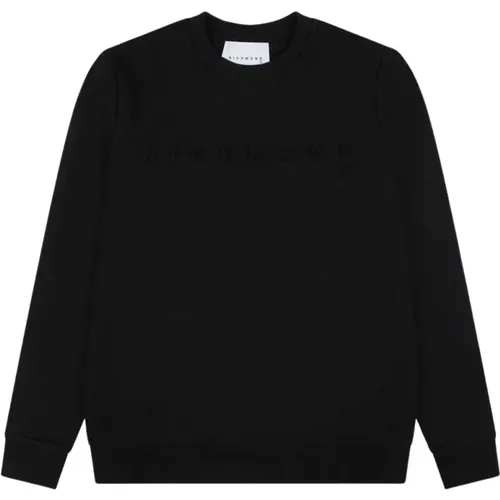 Logo Sweatshirt mit Rundhalsausschnitt und Langen Ärmeln , Herren, Größe: S - John Richmond - Modalova