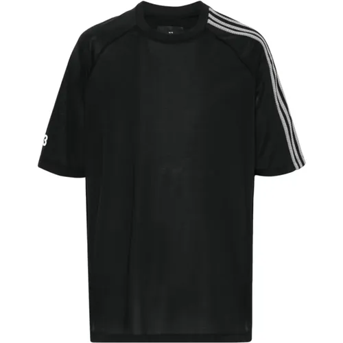 Klassisches 3-Streifen Kurzarm-T-Shirt , Herren, Größe: XL - Y-3 - Modalova