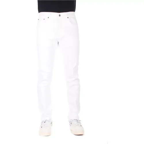 Herren Slim-fit Jeans, Weiß , Herren, Größe: W34 - Dondup - Modalova