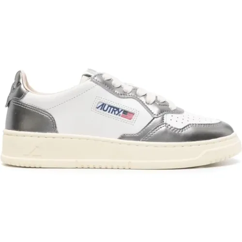 Leather Low Top Sneakers , female, Sizes: 2 UK, 3 UK, 4 UK, 5 UK, 6 UK - Autry - Modalova