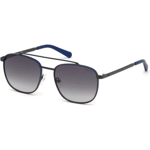 Stylish Sunglasses /Grey Gradient , male, Sizes: 55 MM - Guess - Modalova