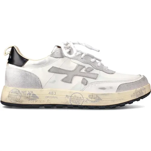 White/Grey Sneakers , male, Sizes: 6 UK, 7 UK, 11 UK - Premiata - Modalova