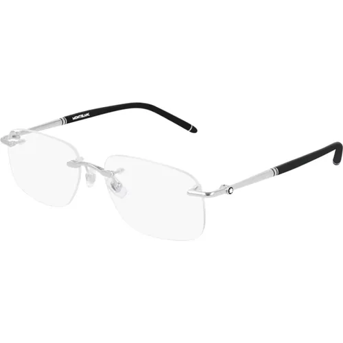 Stilvolle Brille Mb0071O Schwarz,Stylische Brille Mb0071O Schwarz,Glasses - Montblanc - Modalova