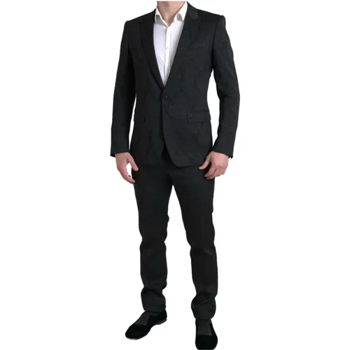 Slim Fit Suit - Martini Model , male, Sizes: M - Dolce & Gabbana - Modalova