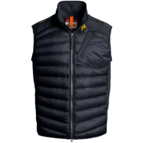 Stylish Fleece/Nylon Vest - Dark Avio , male, Sizes: 2XL - Parajumpers - Modalova