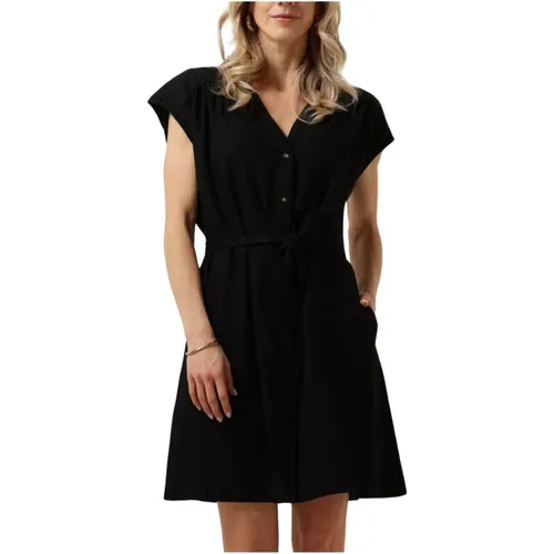 Schwarzes Minikleid für den Sommer , Damen, Größe: L - moss copenhagen - Modalova