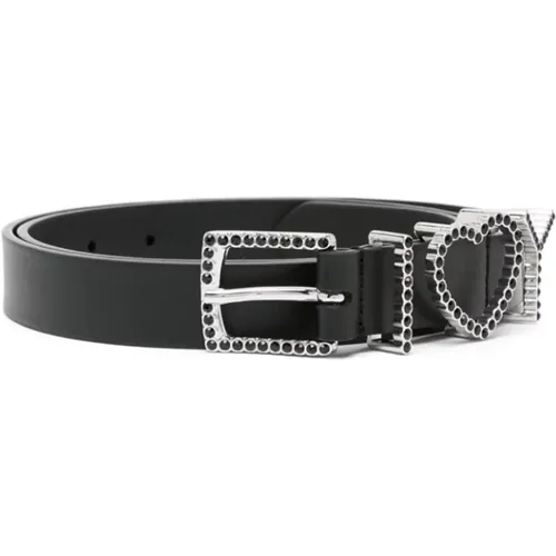 Leather Belt with Silver Details , female, Sizes: ONE SIZE - Y/Project - Modalova