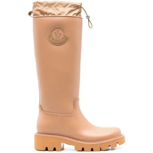 Rosa Hohe Regenstiefel , Damen, Größe: 37 EU - Moncler - Modalova