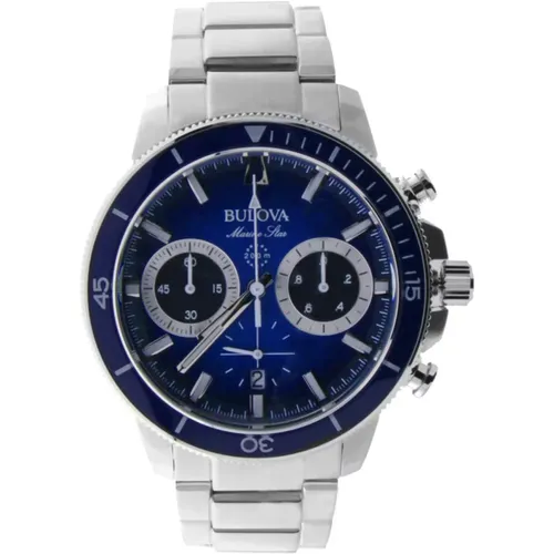 Uomo - 96B380 - Marine Star Crono , male, Sizes: ONE SIZE - Bulova - Modalova