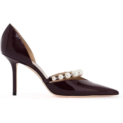 Crystal and Pearl Pointed Toe Pumps , female, Sizes: 3 UK, 6 UK - Jimmy Choo - Modalova