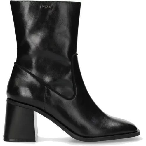 Schwarze Damen Stiefeletten , Damen, Größe: 38 EU - Mexx - Modalova