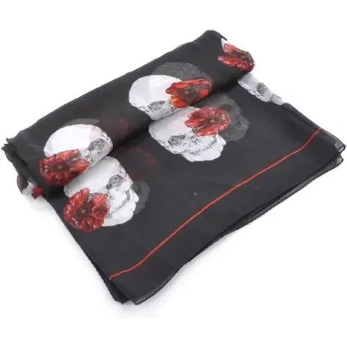 Pre-owned Silk scarves , female, Sizes: ONE SIZE - Alexander McQueen Pre-owned - Modalova