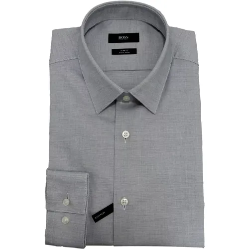 Easy to iron slim fit shirt Model Isko 50440401 , male, Sizes: S, XS - Hugo Boss - Modalova