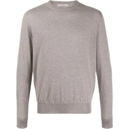 Wool Jersey Sweater , male, Sizes: XL, M, 3XL, 2XL, L - Canali - Modalova