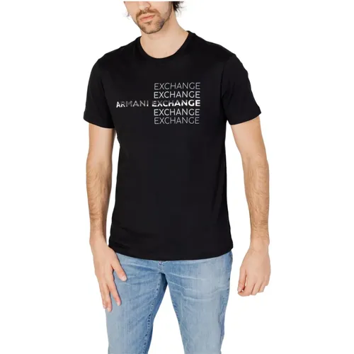 T-Shirts , male, Sizes: M, XL, S - Armani Exchange - Modalova